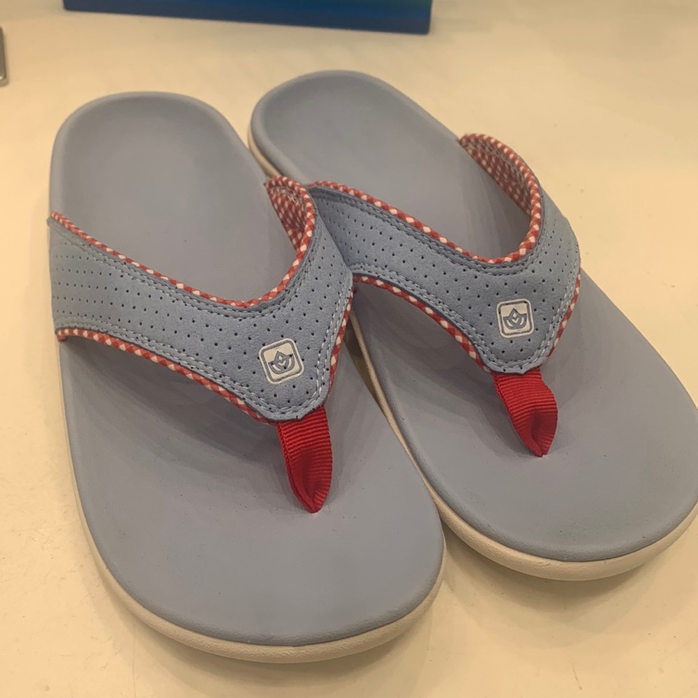 Spenco baby blue sandals